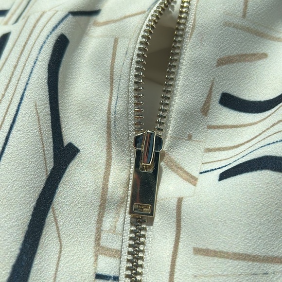 St. John vintage sporty zipper front abstract nautical cruise wear jacket M - Picture 9 of 10